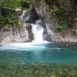 or040: 大井川の研究_40 沢と滝_12 赤石沢の門の滝と大釜